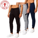Black & Heather Grey & Navy (Tech) XXXL Men’s Tech Fleece Jogger Sweatpants (3 Pack) - Ideal for Training or Casual Wear